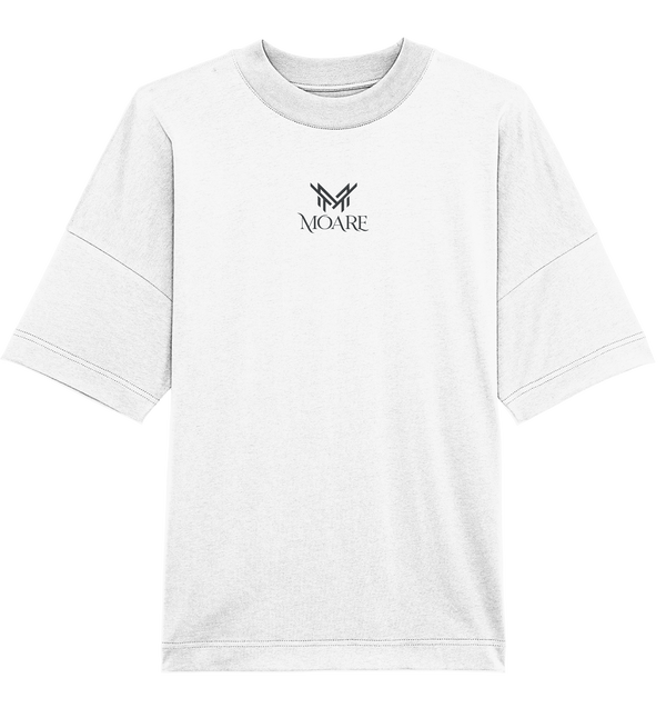 MOARE BASIC BLACKOversize Tee Basic mit Stick Schwarz

Produkt wird per Bestickung veredelt
Oversized Unisex T-Shirt mit Stehkragen
Material: 100 % Baumwolle (Bio-Qualität, ringgespoUnisex-Shirts